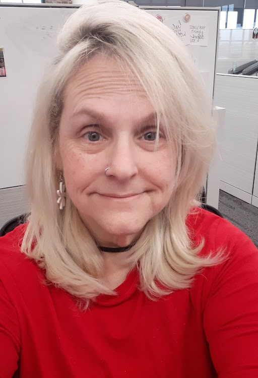 Victoria Fredricksen in red