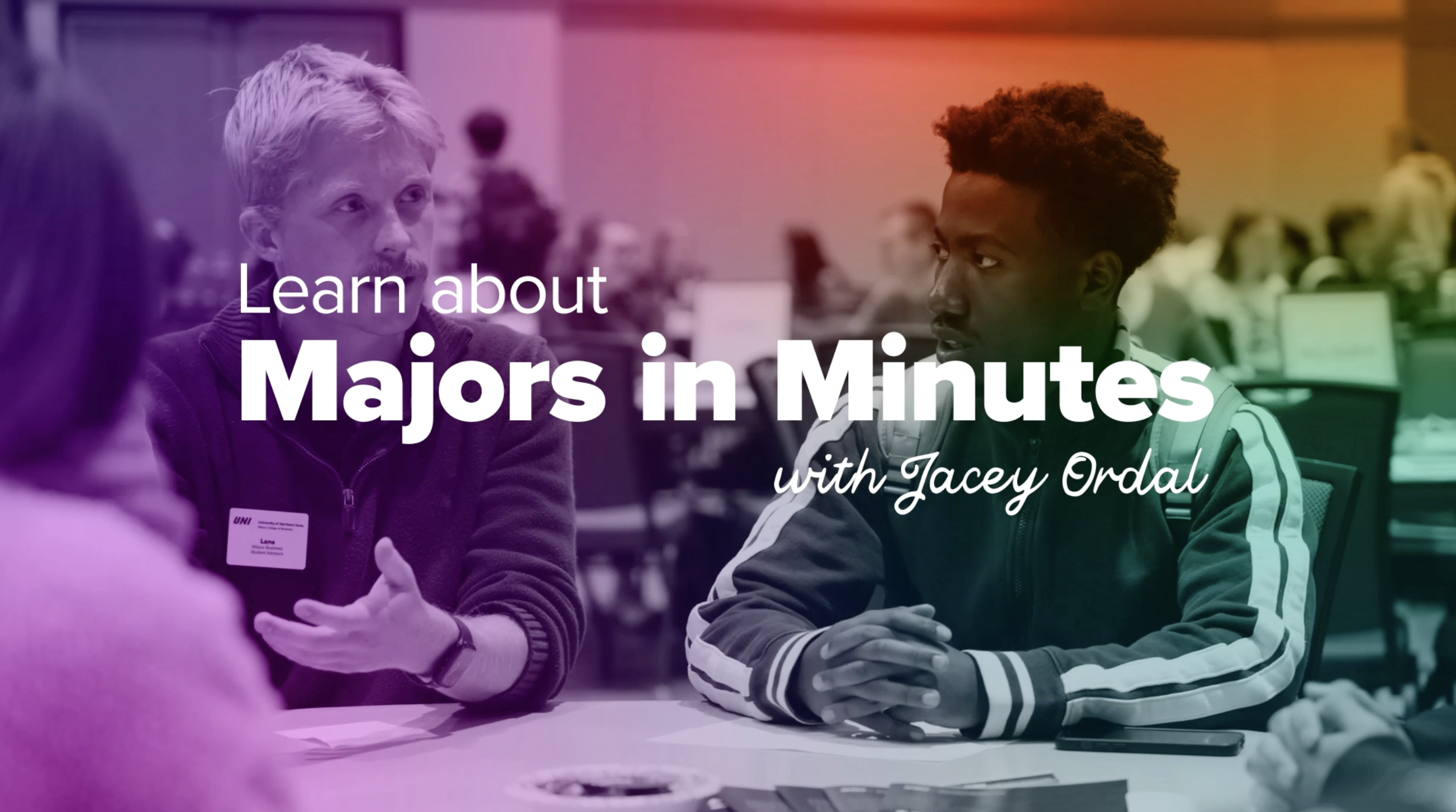 Preparing for the Majors in Minutes event.