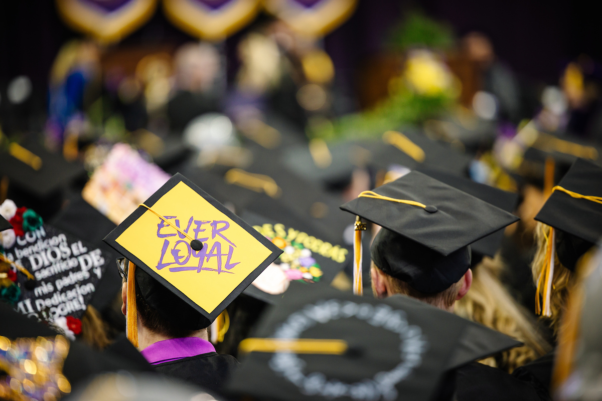 students at their graduation ceremony